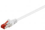 Goobay CAT 6 Patch Cable, S/FTP (PiMF), white copper-clad aluminium wire (CCA)