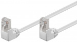 Goobay CAT 5e Patch Cable 2x 90° Angled, F/UTP, white copper-clad aluminium wire (CCA), 2x RJ45 male 90° (8P8C) Goobay CAT 5e Patch Cable 2x 90° Angled, F/UTP, white copper-clad aluminium wire (CCA), 2x RJ45 male 90° (8P8C)