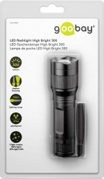 Goobay LED Flashlight High Bright 300 Ideal for leisure, sports, camping, fishing, hunting and roadside assistance