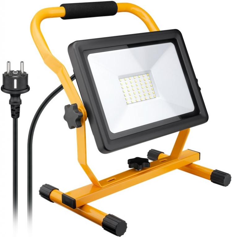 Goobay LED Work Light with Stand, 50 W with 4250 lm and cool white light (6500 K), suitable for indoor and outdoor use (IP65) Goobay LED Work Light with Stand, 50 W with 4250 lm and cool white light (6500 K), suitable for indoor and outdoor use (IP65)