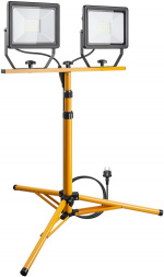 Goobay LED Work Light with Telescopic Tripod, 2x 50 W with a total of 8500 lm and cool white light (6500 K), suitable for indoor and outdoor use (IP65) Goobay LED Work Light with Telescopic Tripod, 2x 50 W with a total of 8500 lm and cool white light (6500 K), suitable for indoor and outdoor use (IP65)