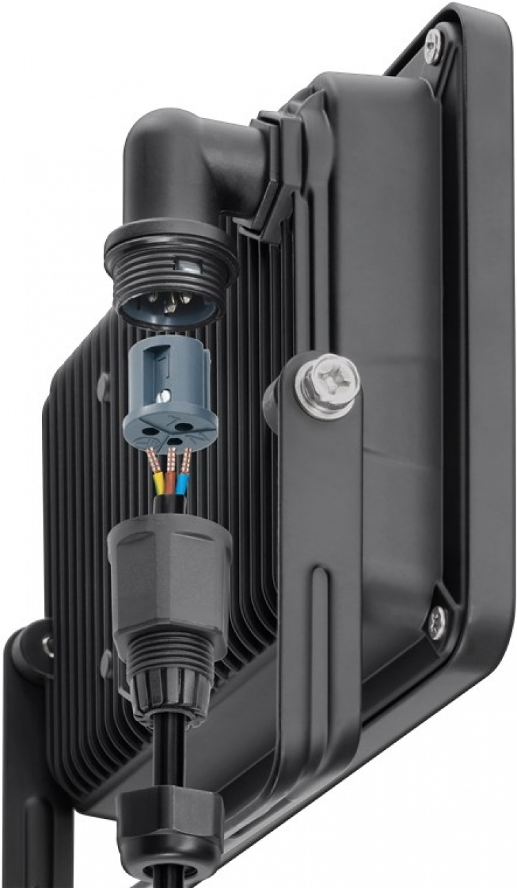 Goobay LED Outdoor Floodlight, 10 W with 850 lm, neutral white light (4000 K) and M16 cable gland, suitable for outdoor use (IP65) Goobay LED Outdoor Floodlight, 10 W with 850 lm, neutral white light (4000 K) and M16 cable gland, suitable for outdoor use (IP65)