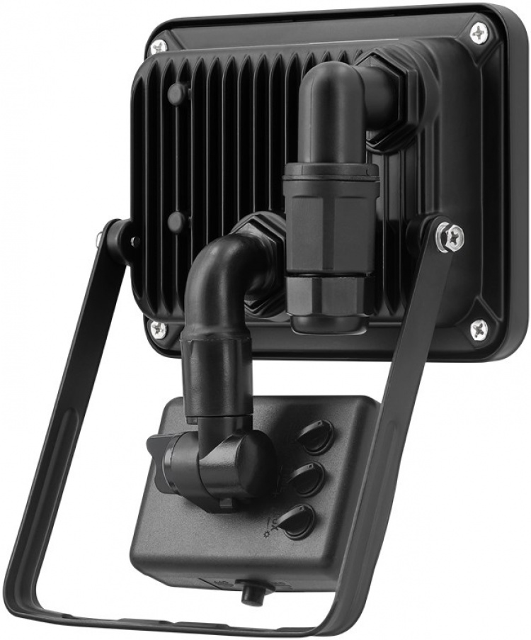 Goobay LED Outdoor Floodlight, 20 W, with Motion Sensor with 1700 lm, neutral white light (4000 K), PIR sensor with ON/OFF function and M16 cable gland, suitable for outdoor use (IP44) Goobay LED Outdoor Floodlight, 20 W, with Motion Sensor with 1700 lm, neutral white light (4000 K), PIR sensor with ON/OFF function and M16 cable gland, suitable for outdoor use (IP44)