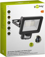 Goobay LED Outdoor Floodlight, 30 W, with Motion Sensor with 2550 lm, neutral white light (4000 K), PIR sensor with ON/OFF function and M16 cable gland, suitable for outdoor use (IP44) Goobay LED Outdoor Floodlight, 30 W, with Motion Sensor with 2550 lm, neutral white light (4000 K), PIR sensor with ON/OFF function and M16 cable gland, suitable for outdoor use (IP44)