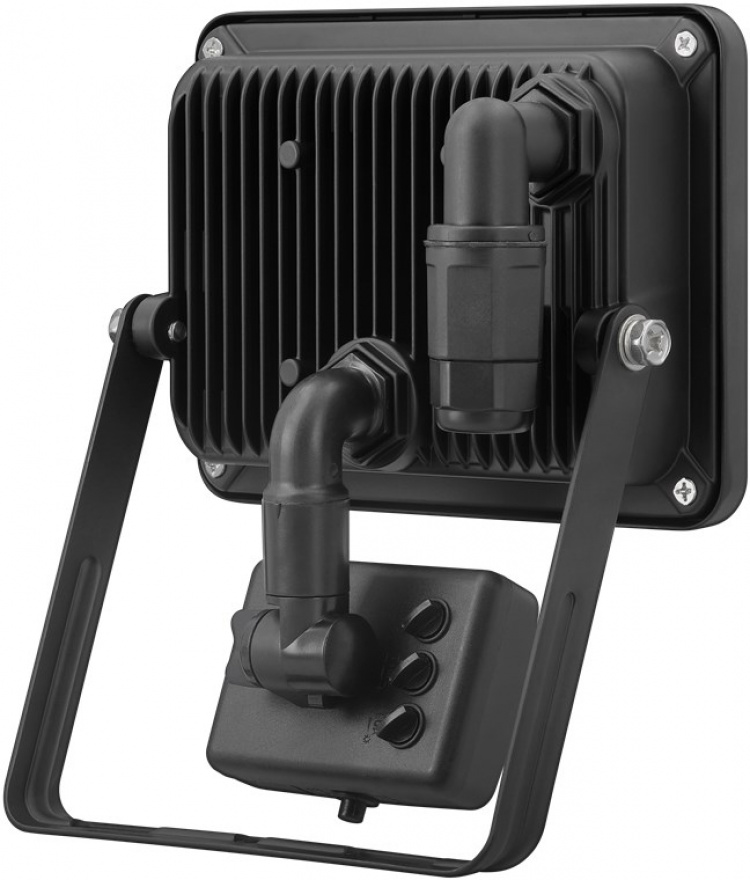 Goobay LED Outdoor Floodlight, 30 W, with Motion Sensor with 2550 lm, neutral white light (4000 K), PIR sensor with ON/OFF function and M16 cable gland, suitable for outdoor use (IP44) Goobay LED Outdoor Floodlight, 30 W, with Motion Sensor with 2550 lm, neutral white light (4000 K), PIR sensor with ON/OFF function and M16 cable gland, suitable for outdoor use (IP44)