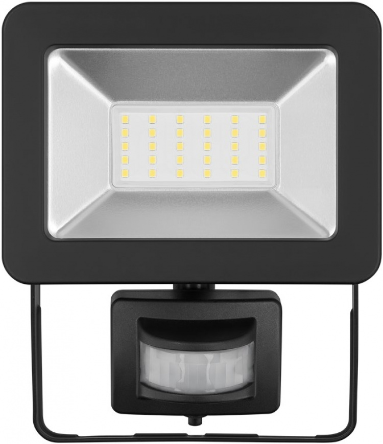 Goobay LED Outdoor Floodlight, 30 W, with Motion Sensor with 2550 lm, neutral white light (4000 K), PIR sensor with ON/OFF function and M16 cable gland, suitable for outdoor use (IP44) Goobay LED Outdoor Floodlight, 30 W, with Motion Sensor with 2550 lm, neutral white light (4000 K), PIR sensor with ON/OFF function and M16 cable gland, suitable for outdoor use (IP44)