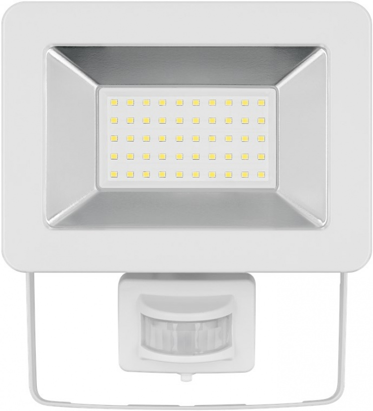 Goobay LED Outdoor Floodlight, 50 W, with Motion Sensor with 4250 lm, neutral white light (4000 K), PIR sensor with ON/OFF function and M16 cable gland, suitable for outdoor use (IP44) Goobay LED Outdoor Floodlight, 50 W, with Motion Sensor with 4250 lm, neutral white light (4000 K), PIR sensor with ON/OFF function and M16 cable gland, suitable for outdoor use (IP44)