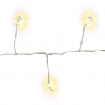 Goobay Silver Wire Cluster String Light with 50 LEDs with 2 light modes, warm white (3000 K), battery-operated, for indoor and outdoor use (IP44) Goobay Silver Wire Cluster String Light with 50 LEDs with 2 light modes, warm white (3000 K), battery-operated, for indoor and outdoor use (IP44)