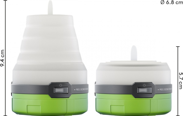 Goobay LED Camping Lantern, 3-in-1, Collapsible versatile accessory – ideal for leisure, parties, camping and other outdoor activities