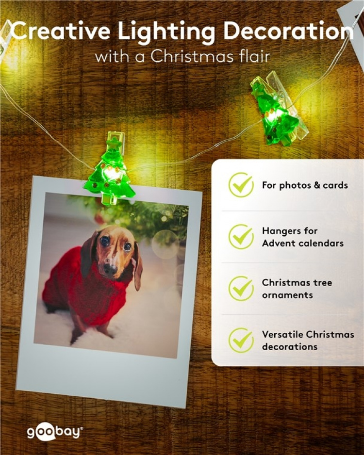 Goobay 10 LED Photo Clip Fairy Lights 