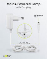 Goobay LED Magnifying Lamp with Clamp, 6 W, white 480 lm, 100 mm glass lens, 1.75x magnification, 3 dioptres Goobay LED Magnifying Lamp with Clamp, 6 W, white 480 lm, 100 mm glass lens, 1.75x magnification, 3 dioptres