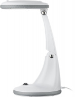 Goobay LED Magnifying Lamp with Base, 6 W, white 450 lm, 100 mm glass lens, 1.75x magnification, 3 dioptres