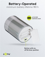 Goobay LED Real Wax Candle in Glass, 7.5 x 12.5 cm beautiful and safe lighting solution for many areas including homes and loggias, offices or schools Goobay LED Real Wax Candle in Glass, 7.5 x 12.5 cm beautiful and safe lighting solution for many areas including homes and loggias, offices or schools