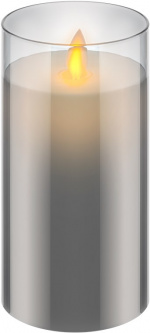 Goobay LED Real Wax Candle in Glass, 7.5 x 15 cm beautiful and safe lighting solution for many areas including homes and loggias, offices or schools Goobay LED Real Wax Candle in Glass, 7.5 x 15 cm beautiful and safe lighting solution for many areas including homes and loggias, offices or schools