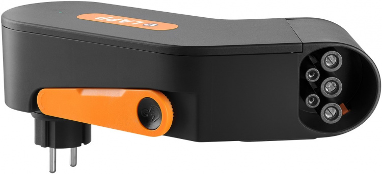 LAPP MOBILITY Mobility Dock EV Charger (5555925000) up to 2.3 kW, 10 A, 1 phase, for mobile charging of hybrid and electric cars with Type 2 connection