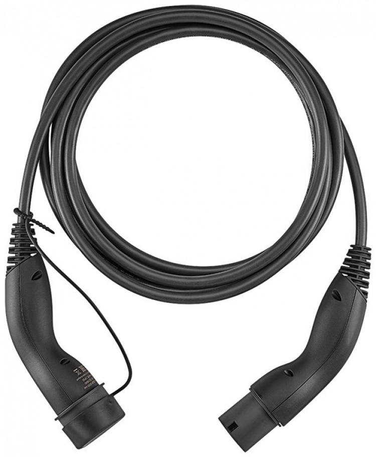 LAPP MOBILITY Type 2 Charging Cable, up to 11 kW, 5 m, black (5555934001) 20 A, 3 phases, for charging hybrid and electric cars with Type 2 connection