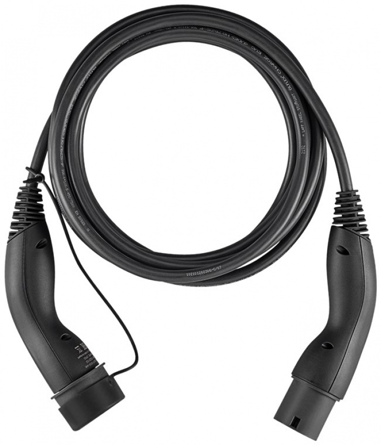 LAPP MOBILITY Type 2 Charging Cable, up to 7.4 kW, 5 m, black (5555934002) 32 A, 1 phase, for charging hybrid and electric cars with Type 2 connection