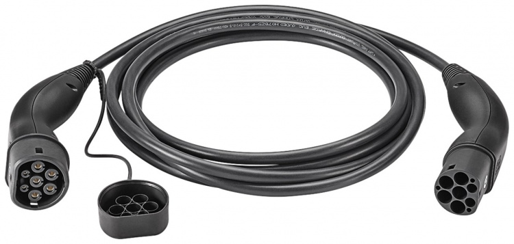 LAPP MOBILITY Type 2 Charging Cable, up to 22 kW, 5 m, black (5555934003) 32 A, 3 phases, for charging hybrid and electric cars with Type 2 connection