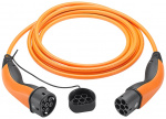 LAPP MOBILITY Type 2 Charging Cable, up to 11 kW, 5 m, orange (5555934025) 20 A, 3 phases, for charging hybrid and electric cars with Type 2 connection