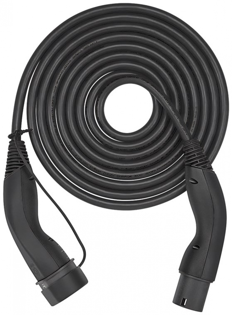 LAPP MOBILITY Type 2 HELIX Convenience Charging Cable, up to 11 kW, 5 m, black (5555935001) 20 A, 3 phases, for charging hybrid and electric cars with Type 2 connection