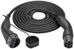 LAPP MOBILITY Type 2 HELIX Convenience Charging Cable, up to 7.4 kW, 5 m, black (5555935002) 32 A, 1 phase, for charging hybrid and electric cars with Type 2 connection