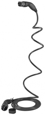 LAPP MOBILITY Type 2 HELIX Convenience Charging Cable, up to 7.4 kW, 5 m, black (5555935002) 32 A, 1 phase, for charging hybrid and electric cars with Type 2 connection