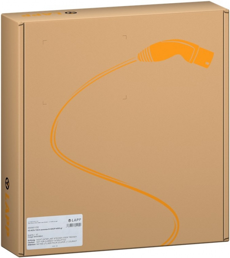 LAPP MOBILITY Mobile Charging Station Basic, Type 2, CEE, up to 22 kW, 6 m (5555921000) 32 A, 3 phases, for charging hybrid and electric cars with Type 2 connection