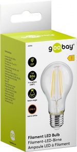 Goobay Filament LED Bulb, 7 W base E27, warm white, not dimmable Goobay Filament LED Bulb, 7 W base E27, warm white, not dimmable