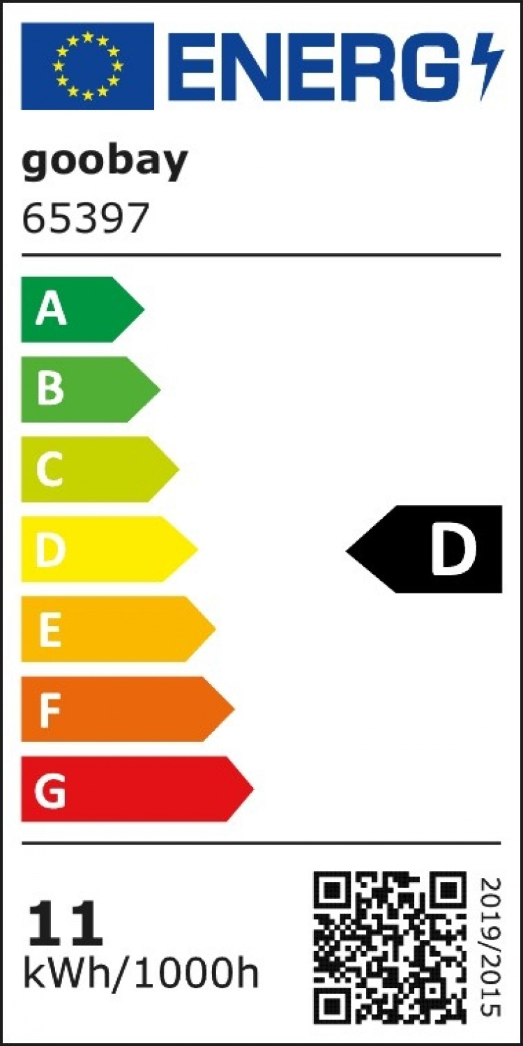 Goobay Filament LED Bulb, 11 W base E27, warm white, not dimmable