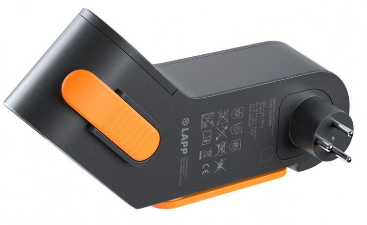 LAPP MOBILITY Mobility Dock EV Charger, Type Denmark (5555925006) up to 1.4 kW, 6 A, 1 phase, for mobile charging of hybrid and electric cars with Type 2 connection