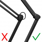 Goobay LED Magnifying Lamp with Clamp, 8 W, black 650 lm, 127 mm crystal glass lens, 1.75x magnification, 3 dioptres