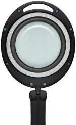 Goobay LED Magnifying Lamp with Base, 6 W, black 80-450 lm, dimmable, 100 mm glass lens, 1.75x magnification, 3 dioptres Goobay LED Magnifying Lamp with Base, 6 W, black 80-450 lm, dimmable, 100 mm glass lens, 1.75x magnification, 3 dioptres