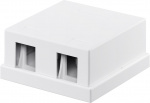 Goobay Keystone Empty Housing 2 port with easy snap-in assembly