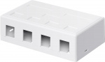 Goobay Keystone Empty Housing 4 port with easy snap-in assembly