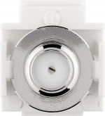 Goobay Keystone Module SAT/Antenna, Flush Mount 18.9 mm width, Coaxial male > F female Goobay Keystone Module SAT/Antenna, Flush Mount 18.9 mm width, Coaxial male > F female