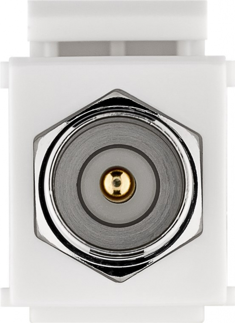 Goobay Keystone Module SAT/Antenna 16.2 mm width, Coaxial male > F female Goobay Keystone Module SAT/Antenna 16.2 mm width, Coaxial male > F female