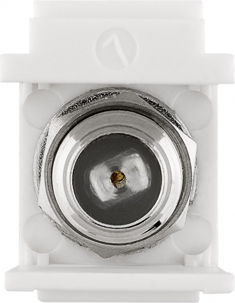 Goobay Keystone Module SAT/Antenna 16.2 mm width, Coaxial male > F female Goobay Keystone Module SAT/Antenna 16.2 mm width, Coaxial male > F female