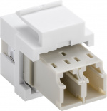 Goobay Keystone Fibre-Optic Cable Module 17.2 mm width, 2 LC-Duplex female