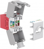 Goobay Keystone Module RJ45 CAT 6A, UTP 16.5 mm wide, crocodile type, terminal strip for tool-free IDC mounting Goobay Keystone Module RJ45 CAT 6A, UTP 16.5 mm wide, crocodile type, terminal strip for tool-free IDC mounting