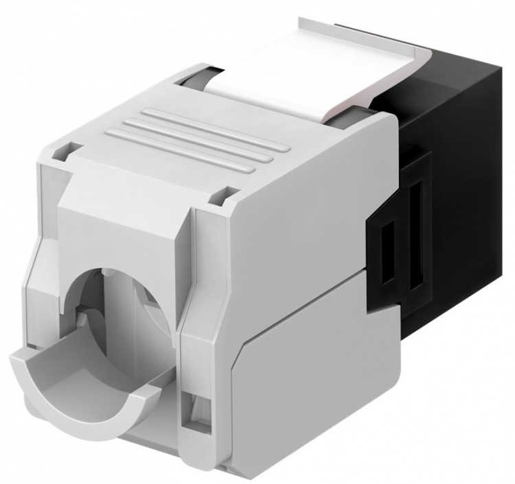 Goobay Keystone Module RJ45 CAT 6A, UTP 16.5 mm wide, crocodile type, for tool-free IDC mounting