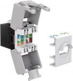 Goobay Keystone Module RJ45 CAT 6A, UTP 16.5 mm wide, crocodile type, for tool-free IDC mounting