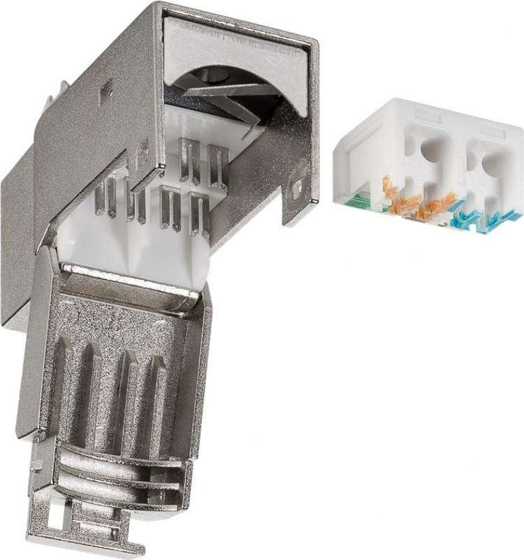 Goobay Keystone Module RJ45 CAT 6, STP, 250 MHz 17.0 mm wide, crocodile type, for tool-free IDC mounting, snap-in system Goobay Keystone Module RJ45 CAT 6, STP, 250 MHz 17.0 mm wide, crocodile type, for tool-free IDC mounting, snap-in system