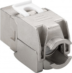 Goobay Keystone Module RJ45 CAT 6A, STP, 500 MHz, Slim-Line 16.3 mm wide, crocodile type, for tool-free IDC mounting