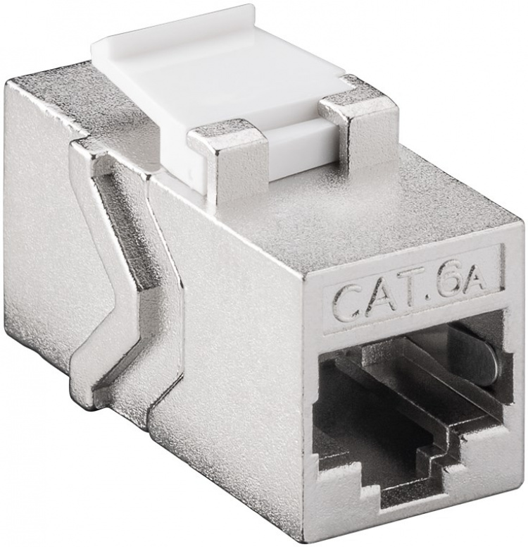 Goobay Keystone Module RJ45 Coupler CAT 6A, STP 14.7 mm wide, 2x RJ45 female (8P8C) Goobay Keystone Module RJ45 Coupler CAT 6A, STP 14.7 mm wide, 2x RJ45 female (8P8C)