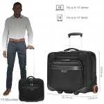 everki Journey (EKB440) Laptop Trolley – Rolling Briefcase, 11-inch to 16-inch Adaptable Compartment