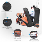 everki Journey (EKB440) Laptop Trolley – Rolling Briefcase, 11-inch to 16-inch Adaptable Compartment