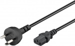 Goobay IEC Cord Denmark Type K, 2 m, Black Denmark plug (Type K, IEC 60906-1) > C13 appliance socket (IEC connector)