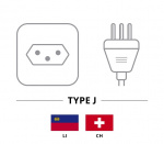 Goobay IEC Cord Switzerland, 2 m, White Swiss plug (type J, SEV 1011) > C13 appliance socket Goobay IEC Cord Switzerland, 2 m, White Swiss plug (type J, SEV 1011) > C13 appliance socket