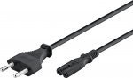 Goobay Connection Cable Euro Plug, 3 m, Black Euro plug (type C, CEE 7/16) > appliance socket C7 Goobay Connection Cable Euro Plug, 3 m, Black Euro plug (type C, CEE 7/16) > appliance socket C7