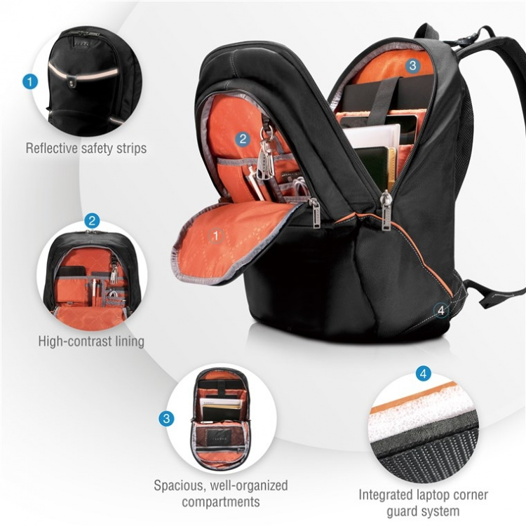 everki Glide (EKP129) Laptop Backpack‏, fits up to 17.3-inch